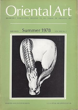 Oriental Art New Series Vol. XXIV No. 2 Summer 1978 oversize