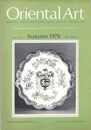 Oriental Art New Series Vol. XXIV No. 3 Autumn 1978 oversize