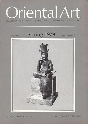 Oriental Art New Series Vol. XXV No. 1 Spring 1979 oversize