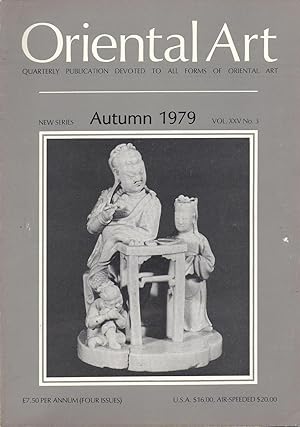 Oriental Art New Series Vol. XXV No. 3 Autumn 1979 oversize