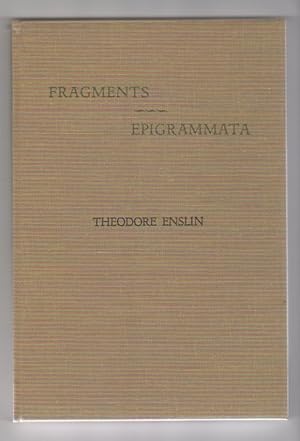 FRAGMENTS - EPIGRAMMATA