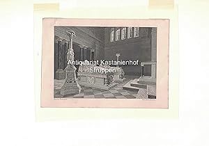 Seller image for ohne Titel [Mausoleum Charlottenburg] - Original-Stahlstich., for sale by Antiquariat Kastanienhof