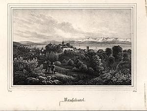 Bild des Verkufers fr Neufchatel. - unten links: I. 24., unten rechts: B. III.", Ca.1835" zum Verkauf von Antiquariat Kastanienhof