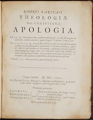 Seller image for Theologi ver Christian Apologia for sale by Donald A. Heald Rare Books (ABAA)
