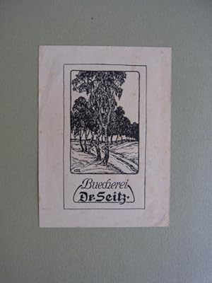 Imagen del vendedor de Exlibris. Buecherei Dr. Seitz a la venta por Antiquariat Weber