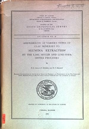 Bild des Verkufers fr Amenability of various Types of Clay Minerals to Alumina Extraction by the Lime Sinter and Lime-Soda Sinter Process State Geological Survey; Bulletin No. 69 zum Verkauf von books4less (Versandantiquariat Petra Gros GmbH & Co. KG)