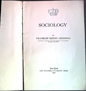 Seller image for Sociology for sale by books4less (Versandantiquariat Petra Gros GmbH & Co. KG)