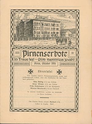 XIII Pirnenserbote IV,In Treue fest - Olim meminisse juvabit; Pirna, Oktober 1914,