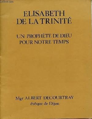 Image du vendeur pour ELISABETH DE LA TRINITE : UN PROPHETE DE DIEU POUR NOTRE TEMPS mis en vente par Le-Livre
