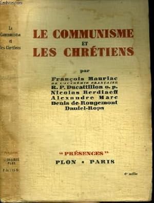 Bild des Verkufers fr LE COMMUNISME ET LES CHRETIENS zum Verkauf von Le-Livre