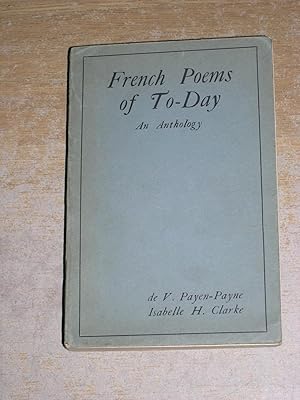 Seller image for French Poems Of Today: An Anthology for sale by Neo Books