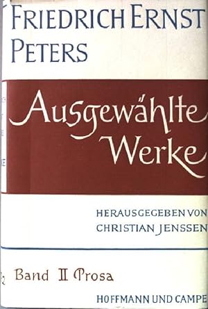 Immagine del venditore per Ausgewhlte Werke. Band 2. Prosa. venduto da books4less (Versandantiquariat Petra Gros GmbH & Co. KG)