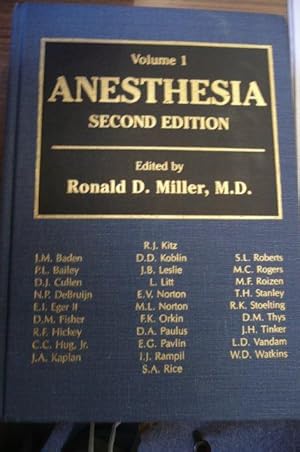 Bild des Verkufers fr Anesrhesia in 3 Vols zum Verkauf von Buchhandlung-Antiquariat Sawhney