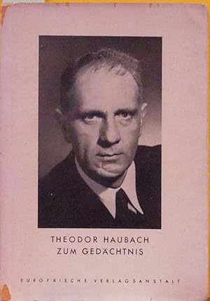 Theodor Haubach zum Gedaechtnis