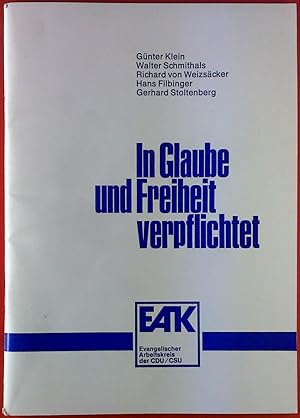 Seller image for In Glaube und Freiheit verpflichtet for sale by biblion2