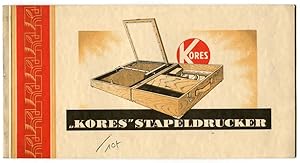 Der Kores-Stapeldrucker. Gebrauchsanweisung