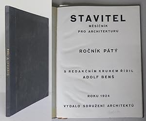 Stavitel. Mesicnik pro architekturu. Rocnik V, 1924