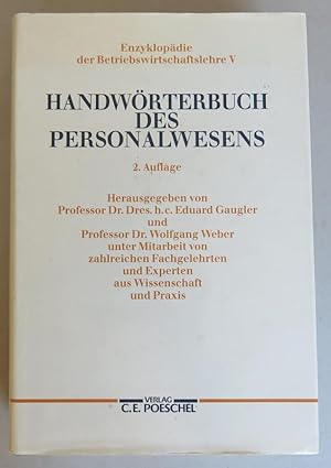 Seller image for Handwrterbuch des Personalwesens [= Enzyklopdie der Betriebswirtschaftslehre; Band V] for sale by Antikvariat Valentinska