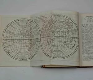 Bild des Verkufers fr Dizionario geografico portatile, ovvero Descrizione di tutti i regni, provincie, citt, patriarcati, vescovadi, forti, fortezze, cittadelle, ed altri luoghi considerabili delle quattro parti del mondo. Traduzione dall'originale inglese nel francese, e da questo nell'italiano. zum Verkauf von Studio Bibliografico Benacense