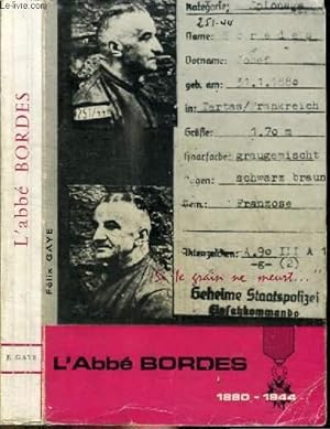 Seller image for L'ABBE BORDES 1880-1944 for sale by Le-Livre