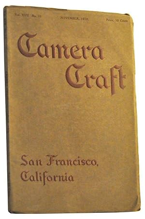 Image du vendeur pour Camera Craft: A Photographic Monthly, Vol. 17, No. 11 (November 1910) mis en vente par Cat's Cradle Books