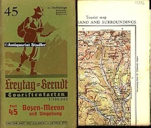 Touristenkarten. Blatt 45: Bozen - Meran und Umgebung. Kartentext in deutscher, engl. u. ital. Sp...