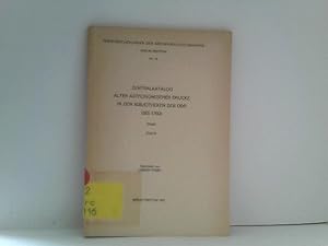 Zentralkatalog alter astronomischer Drucke in den Bibliotheken der DDR (bis 1700) Teil 4 Veröffen...