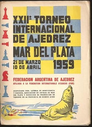 Imagen del vendedor de XXII Torneo Internacional de Ajedrez Mar del Plata 21 de Marzo 10 de Abril 1959 (Daily Bulletins) a la venta por The Book Collector, Inc. ABAA, ILAB