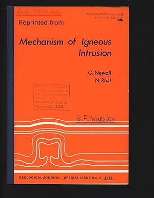 Imagen del vendedor de Reprinted from Mechanism of Igneous Intrusion. Geological Journal Special Issue No. 2, 1970. a la venta por Antiquariat Bookfarm