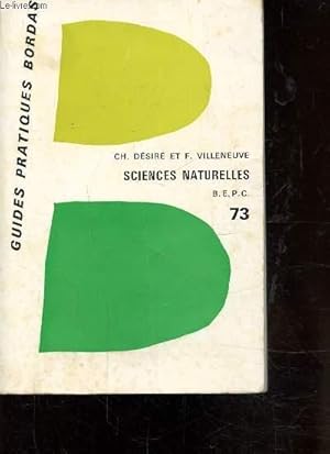 Imagen del vendedor de SCIENCES NATURELLES AU B.E.P.C a la venta por Le-Livre