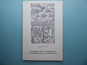 Der Bergbau in Nord-und Mittelbünden und seine Beziehung zur Kulturlandschaft. Inaugural-Disserta...