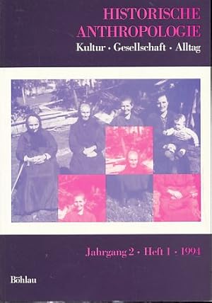 Bild des Verkufers fr Historische Anthropologie. Jahrgang 2, Heft 1, 1991. Kultur - Gesellschaft - Alltag. zum Verkauf von Fundus-Online GbR Borkert Schwarz Zerfa