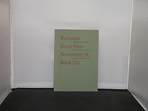 Rampant Lions Press Newsletter and Booklist 1995