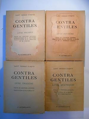 Contra gentilles. Livre premier [-quatrième]. Texte de l'édition Léonine.