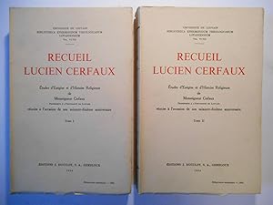 Recueil de Lucien Cerfaux. Étude d'Exégèse et d'histoire religieuse de Monseigneur Cerfaux, profe...