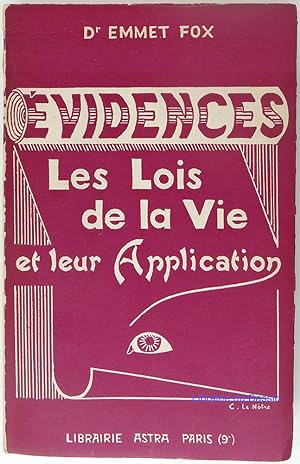 Seller image for Evidences Les lois de la vie et leur application for sale by Librairie du Bassin