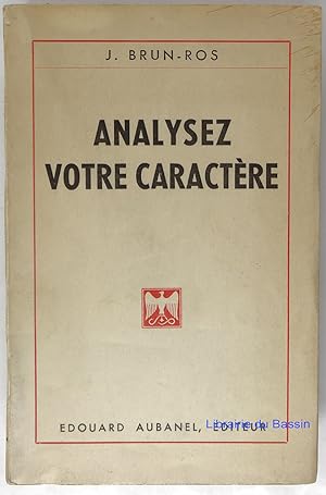 Analysez votre caractère