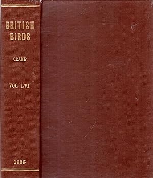 Image du vendeur pour British Birds an Illustrated Monthly Magazine, volume LVI (56) 1963 mis en vente par Pendleburys - the bookshop in the hills