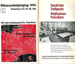 Bild des Verkufers fr Dizesankolpingtag 1974 Paderborn 23. bis 26. Mai / 120 Jahre Kolpingsfamilie Paderborn zum Verkauf von Paderbuch e.Kfm. Inh. Ralf R. Eichmann