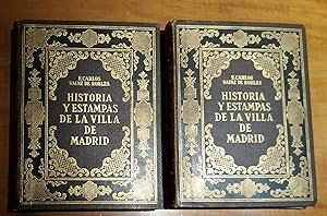 HISTORIA Y ESTAMPAS DE LA VILLA DE MADRID. Edicion ilustrada con numerosos grabados en negro y co...