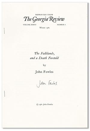 The Falklands, and a Death Foretold [Signed]