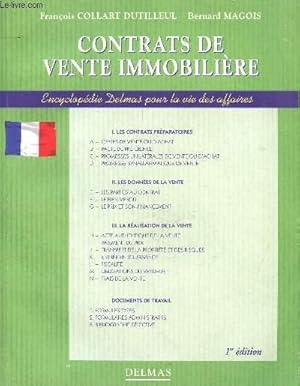 Seller image for CONTRATS DE VENTE IMMOBILIERE for sale by Le-Livre