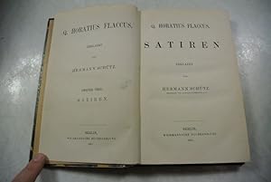 Q. Horatius Flaccus. Satiren. Erklaert von Hermann Schütz.