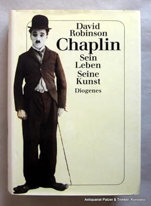 Imagen del vendedor de Chaplin. Sein Leben. Seine Kunst. Aus dem Englischen von Brigitte Mentz u. Matthias Mller. Zrich, Diogenes, 1989. Mit zahlreichen Abbildungen. 863 S., 2 Bl. Or.-Lwd. mit Schutzumschlag; dieser am Rcken verblasst. (ISBN 3257018011). a la venta por Jrgen Patzer