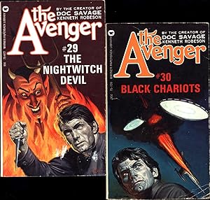 Imagen del vendedor de The Avenger #29 "The Nightwitch Devil" AND The Avenger #30 "Black Chariots" a la venta por Cat's Curiosities