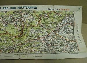 Seller image for Continental Straenkarte fr Rad- und Kraftfahrer. Karte 35 Chemnitz. for sale by Nicoline Thieme