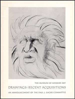 Drawings: Recent Acquisitions: An Announcement of the Paul J. Sachs Committee
