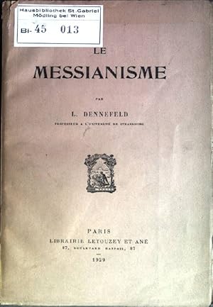 Image du vendeur pour De Messianisme mis en vente par books4less (Versandantiquariat Petra Gros GmbH & Co. KG)