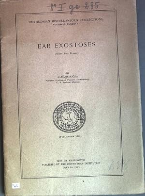 Bild des Verkufers fr Ear Exostoses Smithsonian Miscellaneous Collections, Vol. 93, No. 6 zum Verkauf von books4less (Versandantiquariat Petra Gros GmbH & Co. KG)