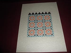 Alhambra. Torre de la Cautiva. Litografia en color decoracion arquitectonica arabe